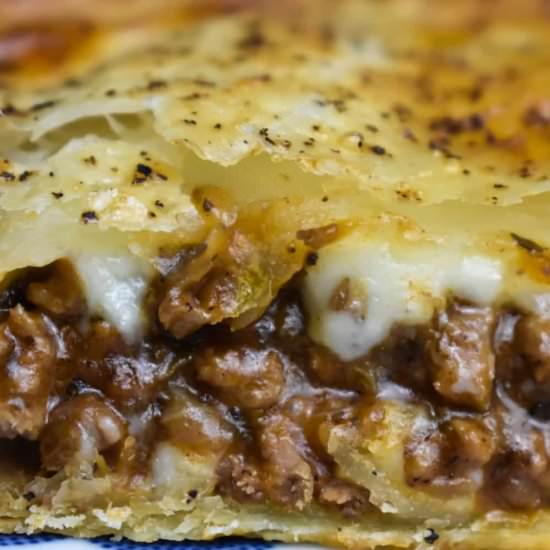 Kiwi Mince and Cheese Pie