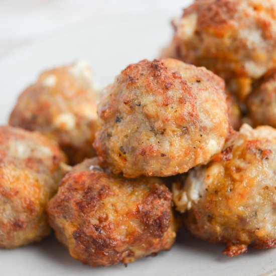 air fryer sausage and cheese balls