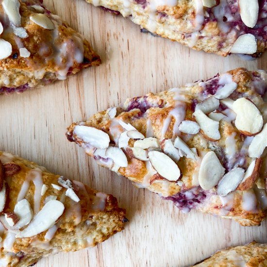 Almond Raspberry Scones