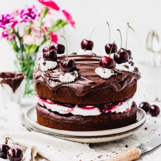 Vegan Black Forest Gateau