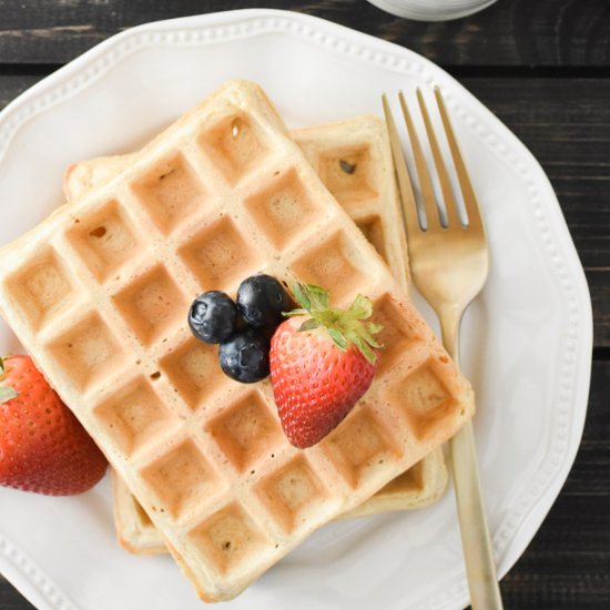 One-Bowl Whole Wheat Waffles