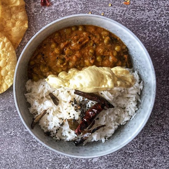 Easy Green Peas Curry Kerala Style