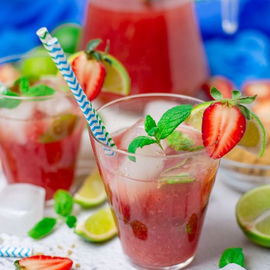 Strawberry Mint Iced Tea