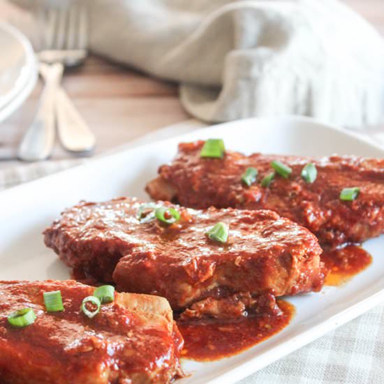 Slow Cooker Honey Garlic Pork Chops