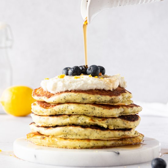 Lemon Poppy Seed Pancakes