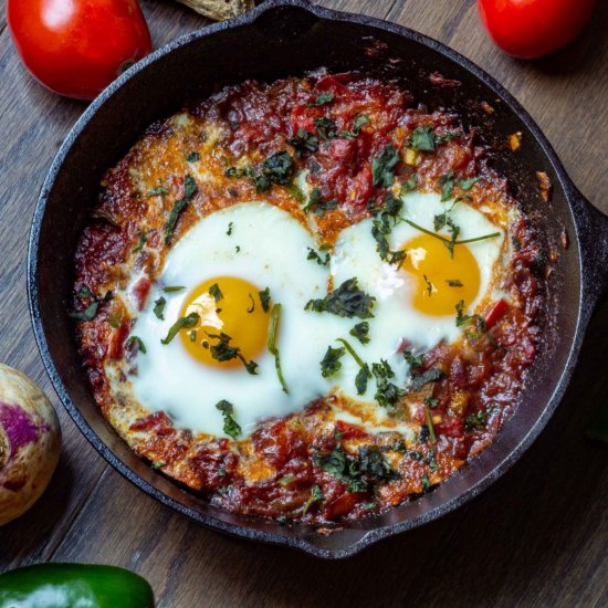 SHAKSHUKA IN INDIAN MASALA