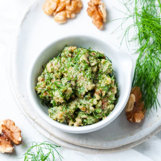 Walnut Dill Pesto