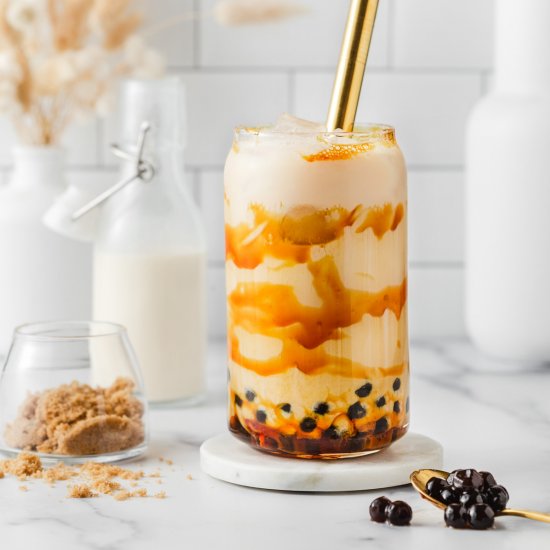 Brown Sugar Milk Tea Boba Recipe