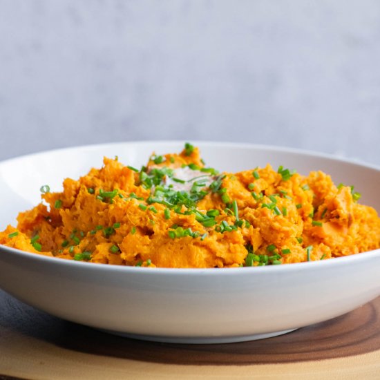 Microwave Chipotle Sweet Potatoes