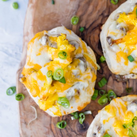 Mini Breakfast Pizzas