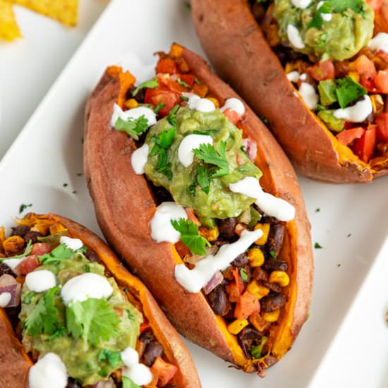 Mexican Stuffed Sweet Potatoes