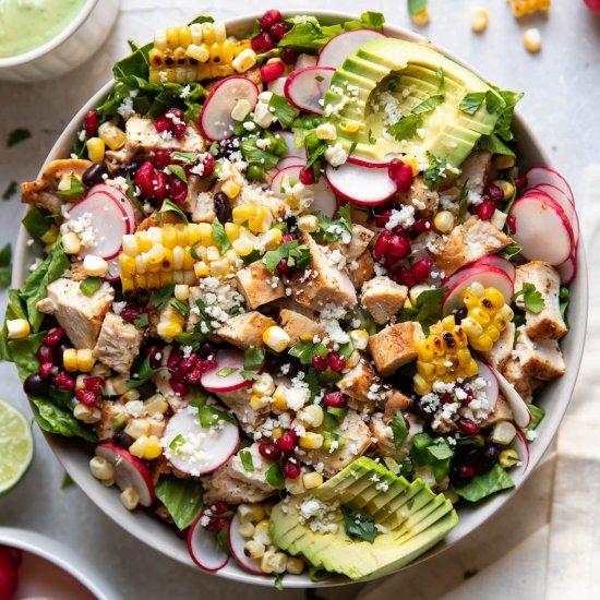 Avocado Pomegranate Chicken Salad