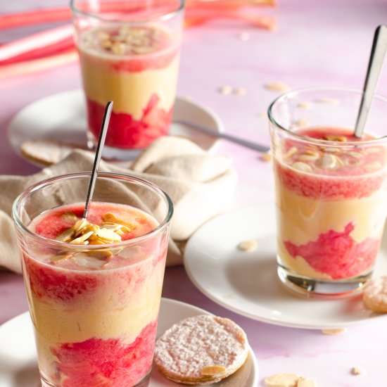 Rhubarb & Custard Layered Dessert