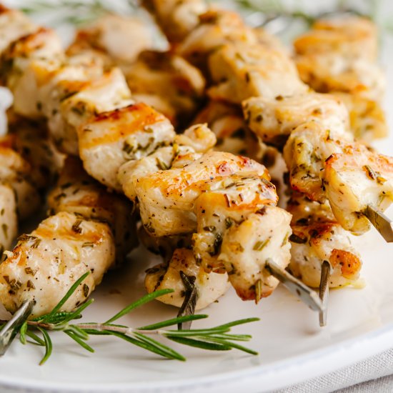 Chicken Kabobs in the Oven