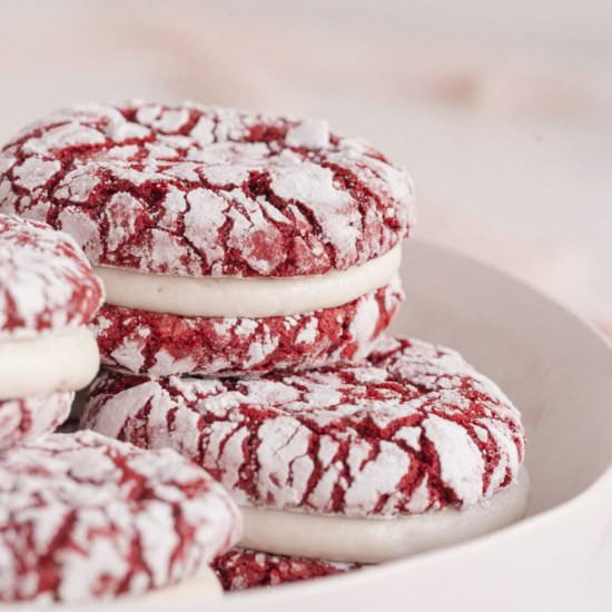 Red Velvet Sandwich Cookies