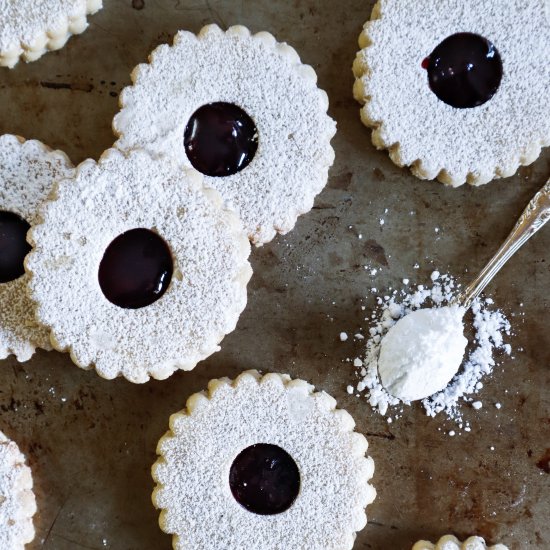 Soft & Buttery Linzer Cookies