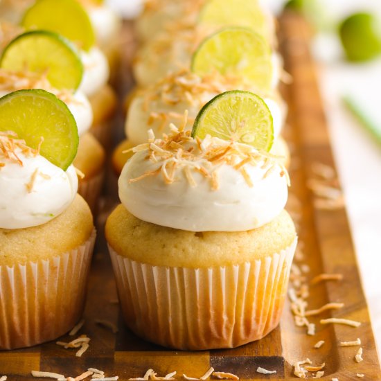 Coconut Key Lime Cupcakes