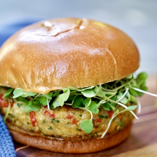 Chickpea Veggie Burger