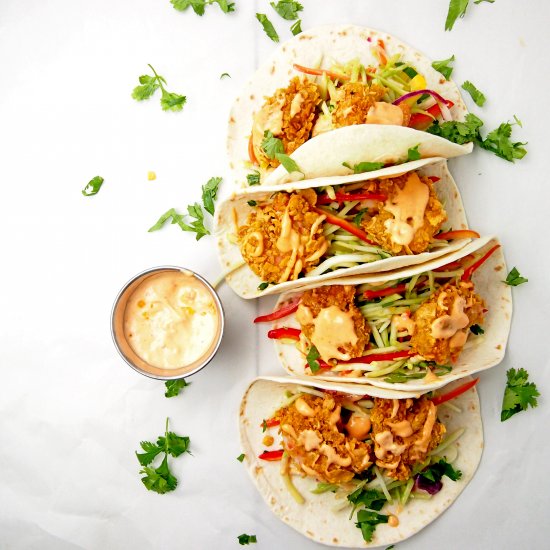 Bang Bang Shrimp Tacos