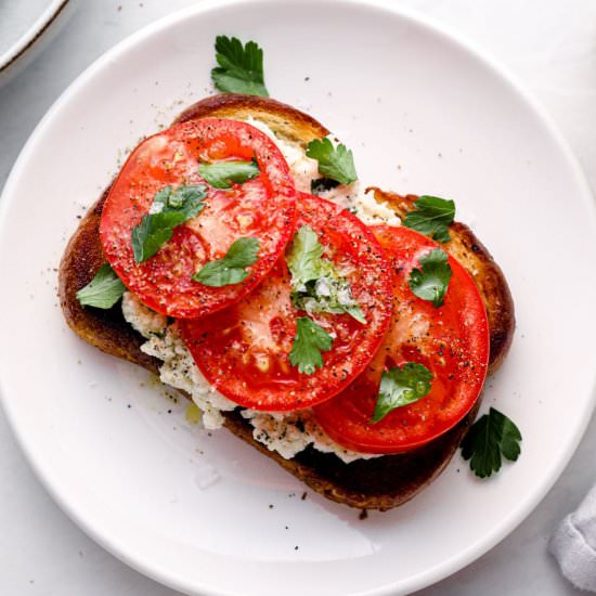 Tomato Ricotta Toast