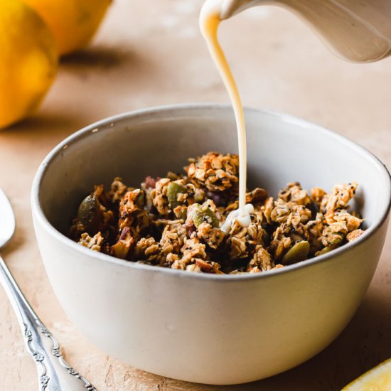 Lemon Tahini Granola