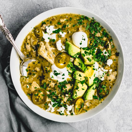 Easy Green Chicken Chili