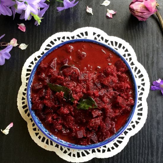 2-Ingredient Beetroot Coconut Curry