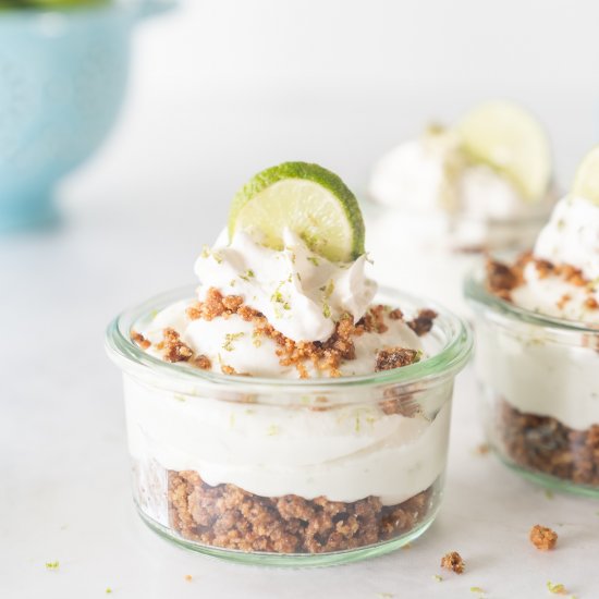 Keto No Bake Key Lime Pie in a Jar