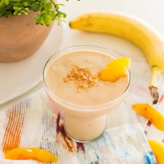 Easy Banana Peach Smoothie