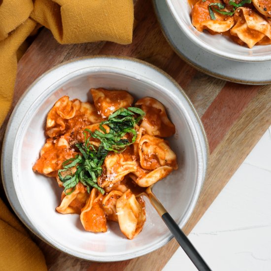 Tortellini in Creamy Rosé Sauce