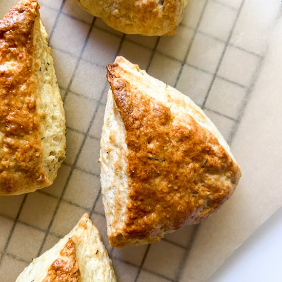 Savory Lemon Rosemary Scones