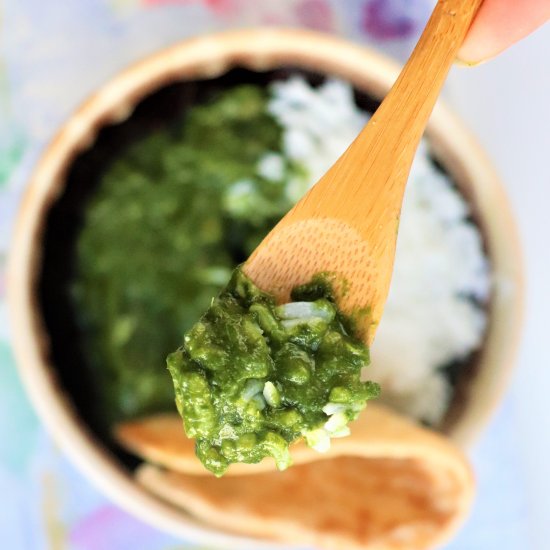 Garlic Mustard and Spinach Saag