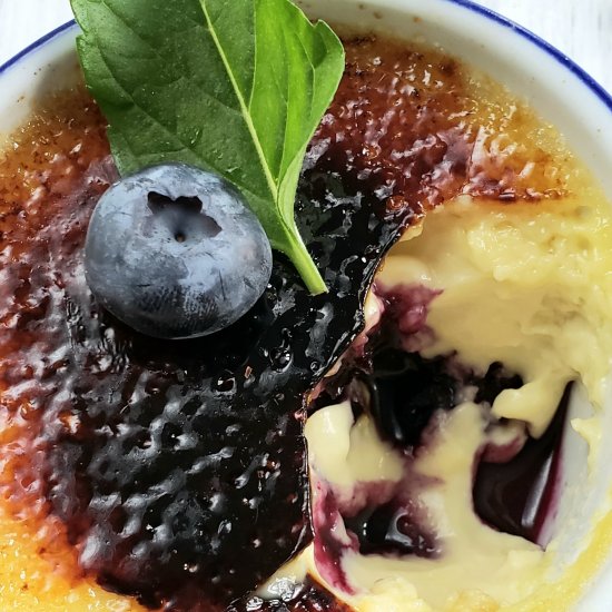 Blueberry Creme Brulee