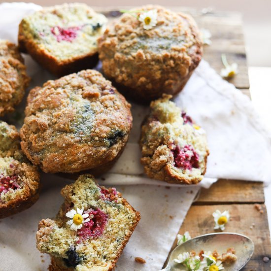 Bakery Style Berry Lemon Muffins