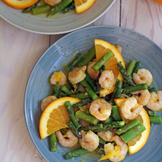 Orange Shrimp & Asparagus