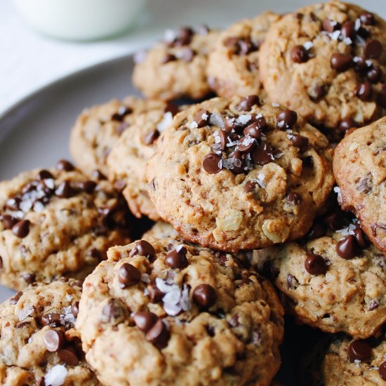 Chocolate PB Oatmeal Cookies