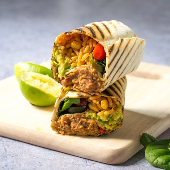 Vegan Chilli Bean Burritos