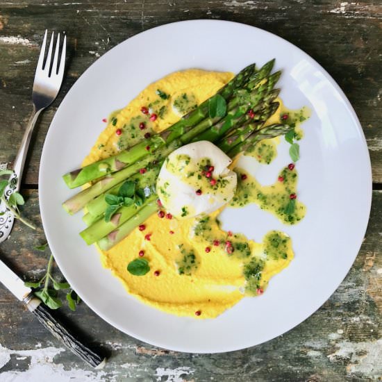 Asparagus Burrata Salad