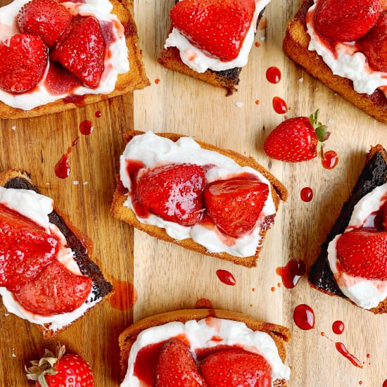 Roasted Strawberry Shortcake