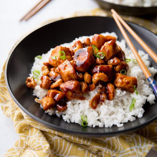 Sticky Cashew Chicken