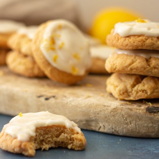 Vegan Lemon Chewy Cookies