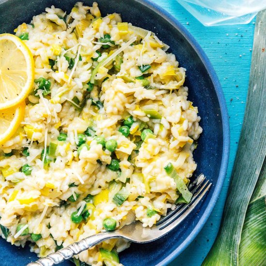 Goat Cheese & Leek Risotto