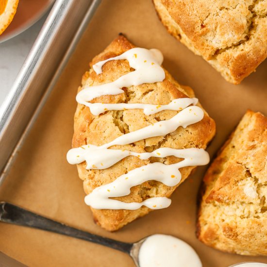 orange and almond scones