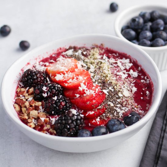 Very Berry Keto Smoothie Bowl