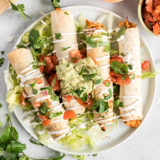 Baked Chicken Taquitos