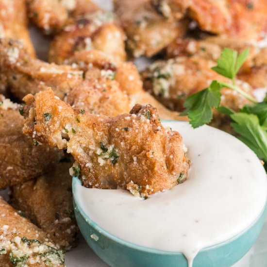 Air Fried Garlic Parmesan Wings