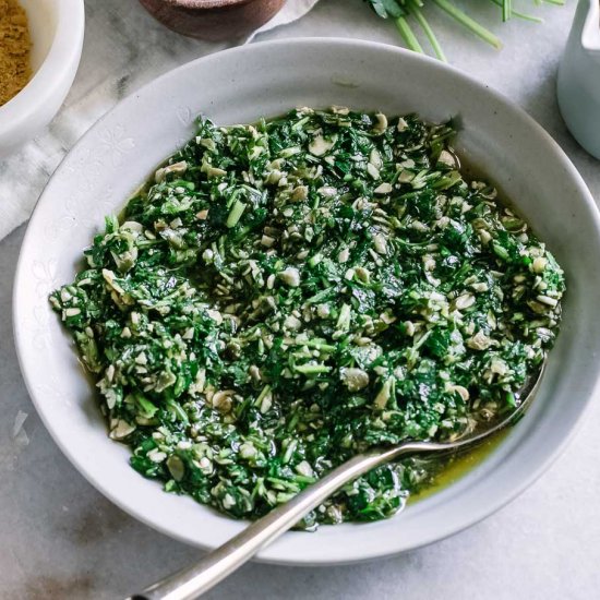 Vegan Parsley Pesto