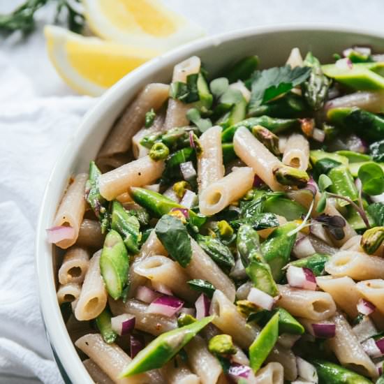 Lemon Asparagus Pasta Salad