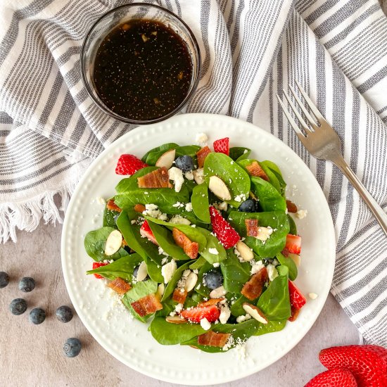 Strawberry Spinach Salad