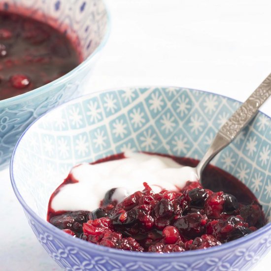 Mixed berry compote